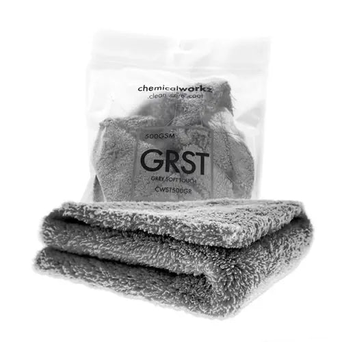 chemicalworkz Edgeless Soft Touch Towel 500GSM 40×40cm – weiches Mikrofasertuch für streifenfreie Fahrzeugpflege und Lackreinigung