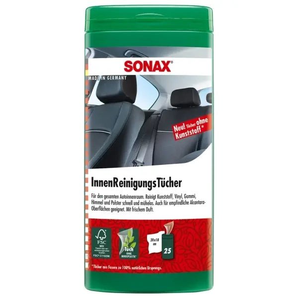 SONAX Reinigungstücher Set – Scheibe, Innenraum & Cockpit
