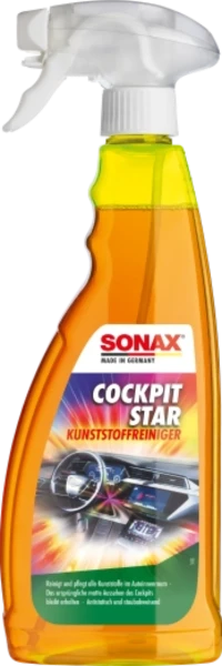 SONAX CockpitStar – matte Cockpitpflege für Kunststoffteile im Auto, antistatisch & staubabweisend, silikonfrei – erhältlich im Chris Detailing Store