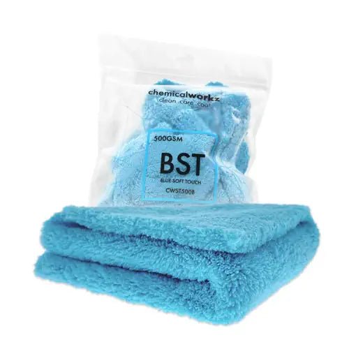 chemicalworkz Edgeless Soft Touch Towel 500GSM 40×40cm – weiches Mikrofasertuch für streifenfreie Fahrzeugpflege und Lackreinigung