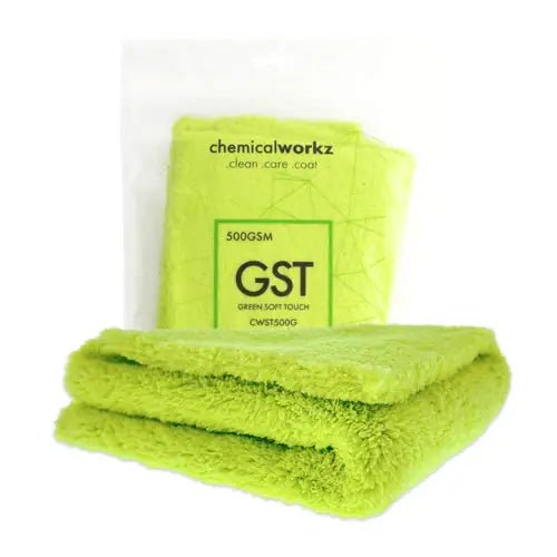 chemicalworkz Edgeless Soft Touch Towel 500GSM 40×40cm – weiches Mikrofasertuch für streifenfreie Fahrzeugpflege und Lackreinigung