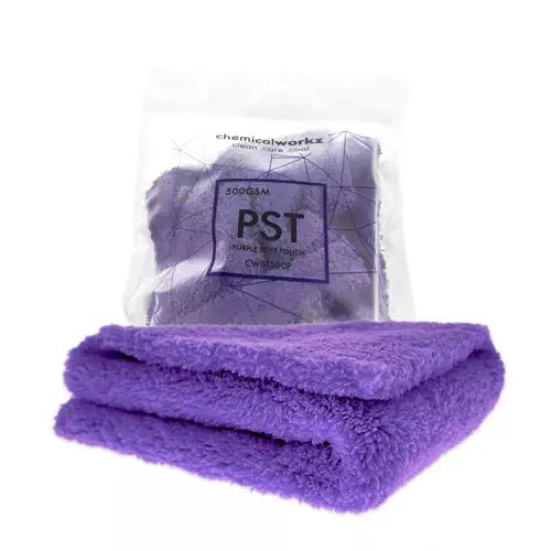 chemicalworkz Edgeless Soft Touch Towel 500GSM 40×40cm – weiches Mikrofasertuch für streifenfreie Fahrzeugpflege und Lackreinigung