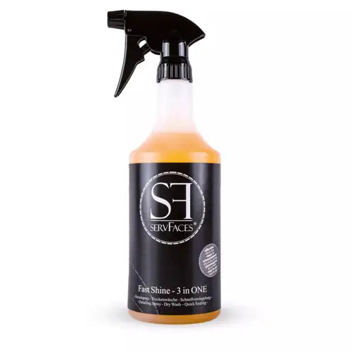 servFaces Fast Shine 3 in ONE – multifunktionales Pflegeprodukt für Reinigung, Glanz und Schutz von Fahrzeugoberflächen