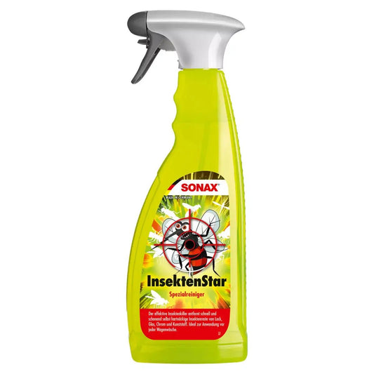 SONAX InsektenStar – effektiver Reiniger zur schonenden Entfernung von Insektenresten auf Fahrzeugen